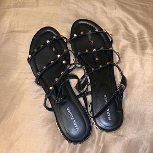 MARC FISHER STUDDED SANDALS